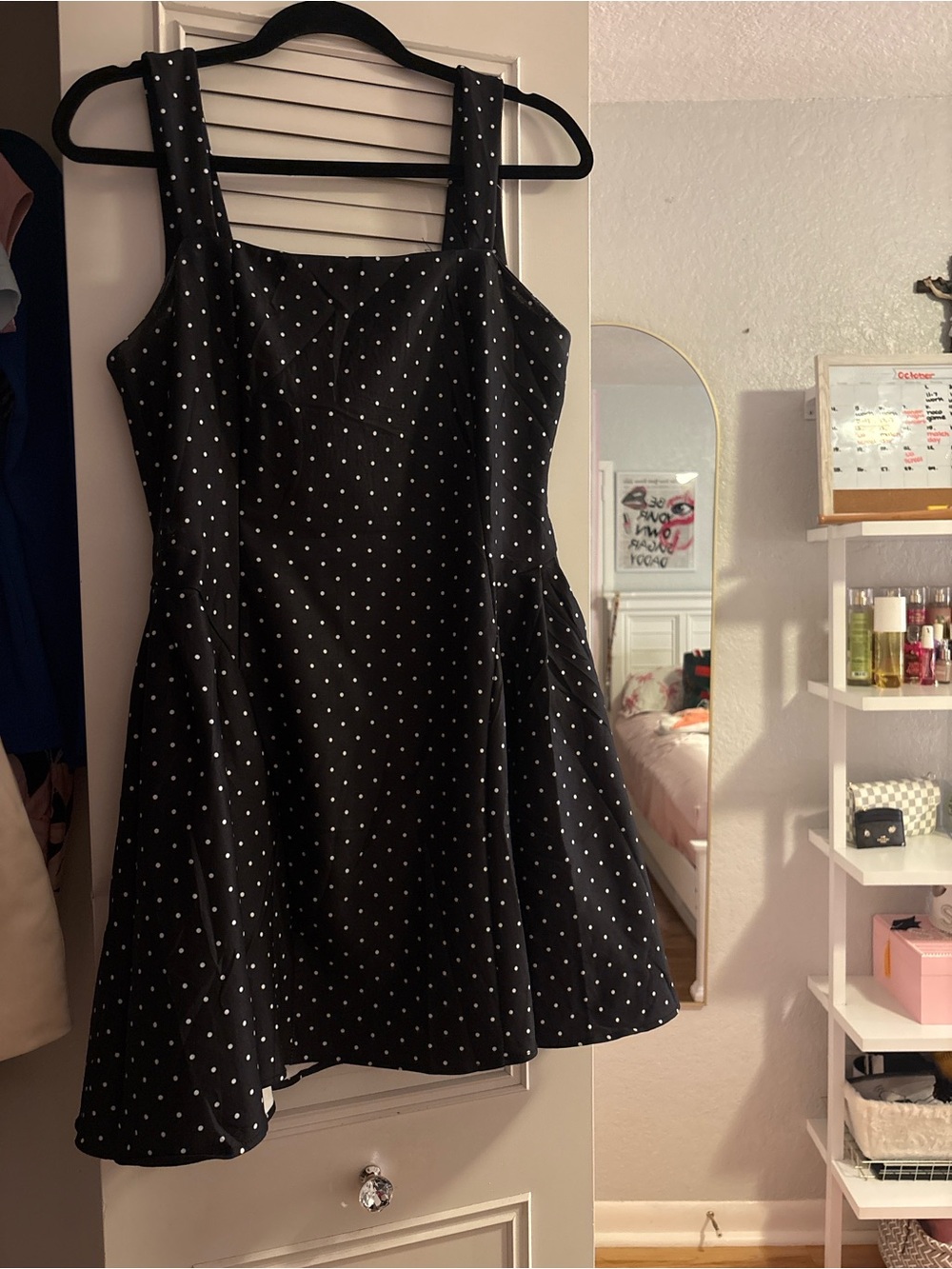 Fashion Nova Black Polka Dot Mini Dress